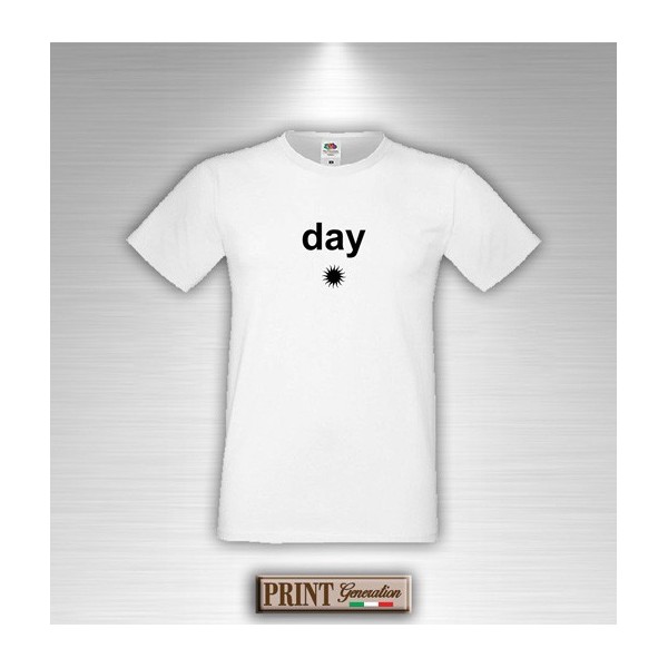 T-Shirt - NIGHT AND DAY - San Valentino - Idea regalo - Coppia