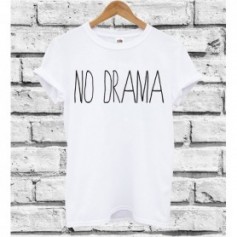 T-Shirt - NO DRAMA - Hipster - Idea regalo