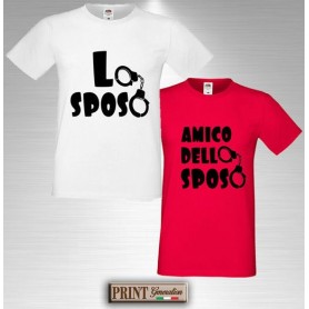 T-Shirt - SPOSO CON AMICO ARRESTATI - Addio al Celibato