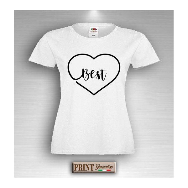 T-Shirt - BEST BITCHES - Amicizia - Idea regalo - Coppia