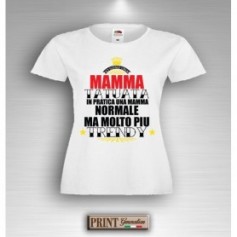 T-Shirt - IO SONO UNA MAMMA TATUATA - Idea regalo - Frasi divertenti