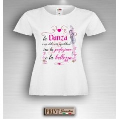 T-Shirt - LA DANZA E' EQUILIBRIO - Idea regalo - Daza