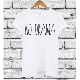 T-Shirt - NO DRAMA - Hipster - Idea regalo