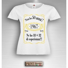 T-Shirt - NON HO QUESTI ANNI - Data personalizzata - Idea regalo - Party - Compleanno