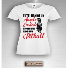 T-Shirt - PITBULL ANGELO CUSTODE - Idea regalo - Pets