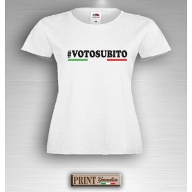 T-Shirt - VOTO SUBITO - Idea regalo - Elezioni