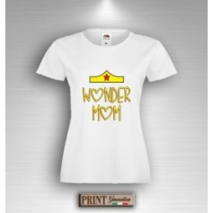 T-Shirt - WONDER MOM - Idea regalo - Festa della Mamma