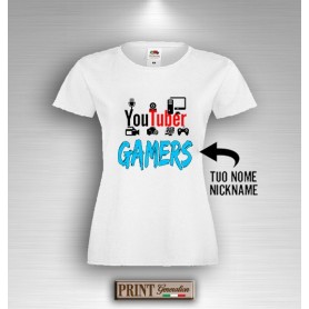 T-Shirt - YOUTUBER - Nome personalizzato