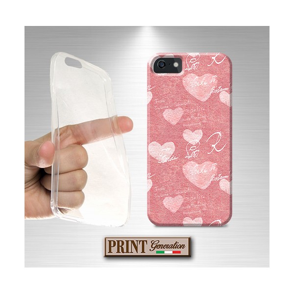 Cover collage cuori e scritte firme Asus ZenFone