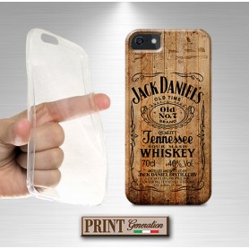 Cover Jack Daniel's effetto legno Samsung