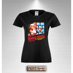 T-Shirt Donna slim fit Super Mario Vintage