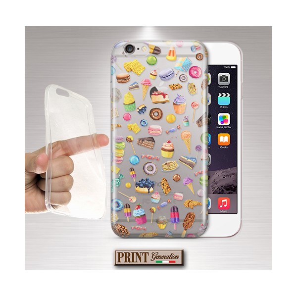 Cover Stickers dolci trasparente Huawei