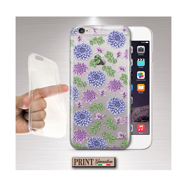 Cover Collage fiori blu Asus ZenFone