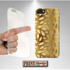 Cover stampata Chic dorato effetto glitter iPhone