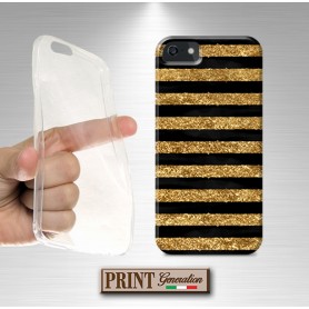 Cover Linea nero oro brillantini Samsung