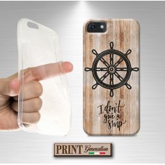 Cover stampata Timone ship effetto legno Huawei