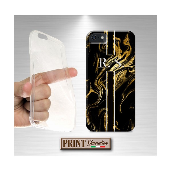 Cover Marmo nero oro Wiko