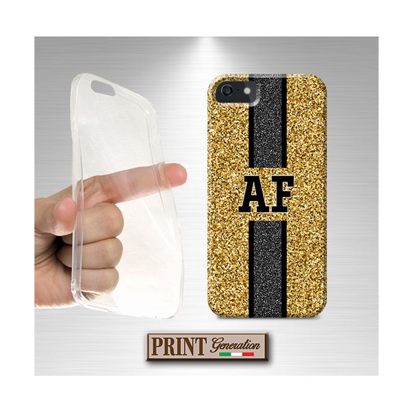 Cover Personalizzata monogramma oro fantastico Samsung