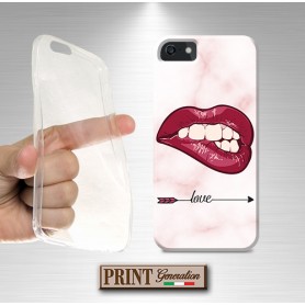 Cover Bocca scritte amore Huawei