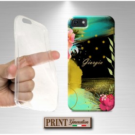 Cover Unica oro chic personalizzata nome Samsung