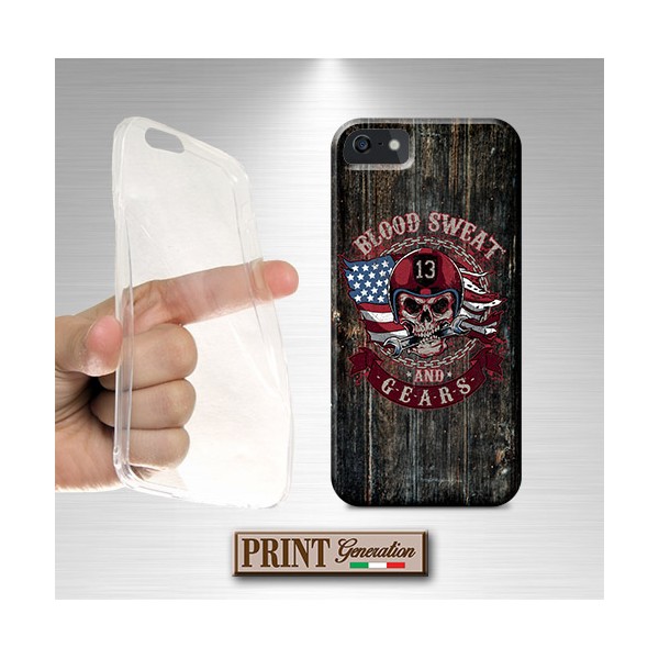 Cover America skull blood Samsung