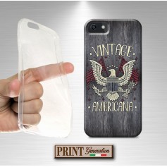 Cover stampata Aquila vintage bandiera effetto legno Asus ZenFone