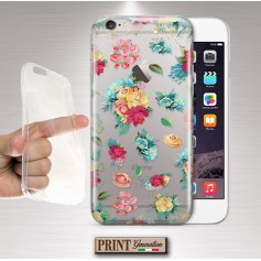 Cover trasparente fantasia fiore delicato Samsung