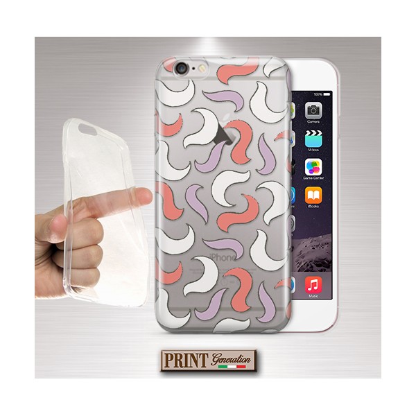 Cover trasparente onde colorate Wiko