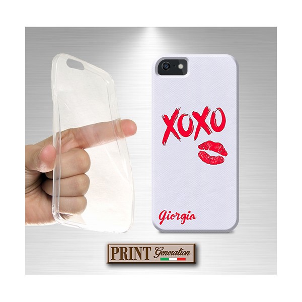 Cover Personalizzata nome xoxo bacio Samsung