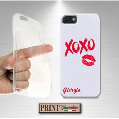 Cover Personalizzata nome xoxo bacio Samsung