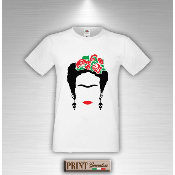 T-Shirt - FRIDA - Silhouette Art - Idea Regalo Uomo