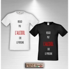 T-Shirt - REGGO PIÙ L'ALCOOL CHE LE PERSONE