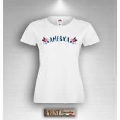 T-Shirt Donna - AMERICA