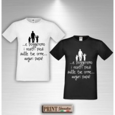 T-Shirt - POGGEREMO I NOSTRI PIEDI SULLE TUE ORME