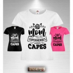 T-Shirt MOM SUPERHERO ROSE