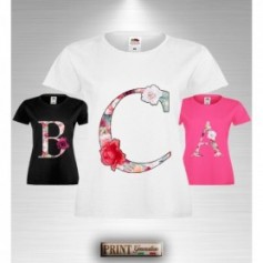 T-Shirt PERSONALIZZATA CON  LETTERA A B C