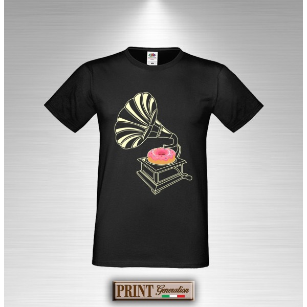 T-Shirt GRAMOFONE DONUT - GRAMMOFONO CIAMBELLA