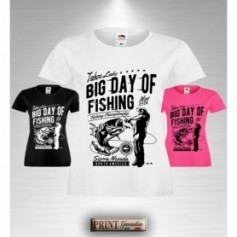 T-Shirt - BIG DAY OF FISHING - GRANDE GIORNO PER PESCARE