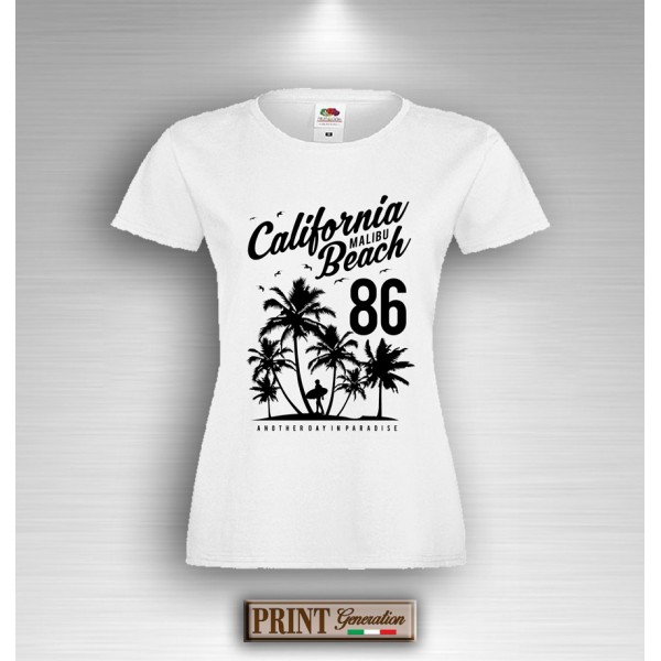 T-Shirt - CALIFORNIA MALIBU BEACH