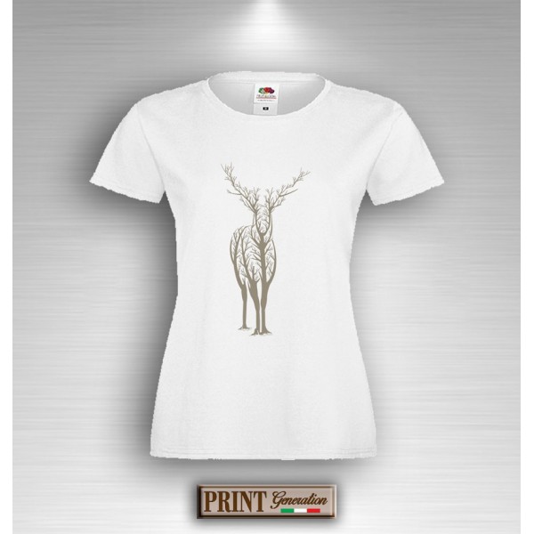 T-Shirt - DEER - CERVO RAMI