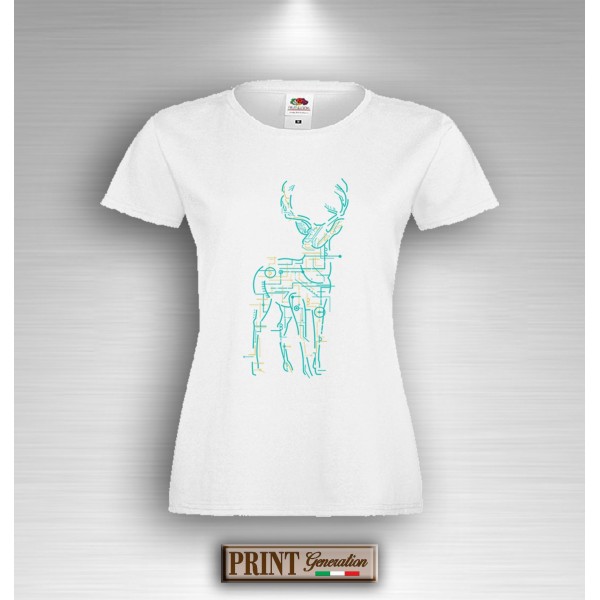 T-Shirt - ELECTRIC DEER - CERVO ELETTRICO