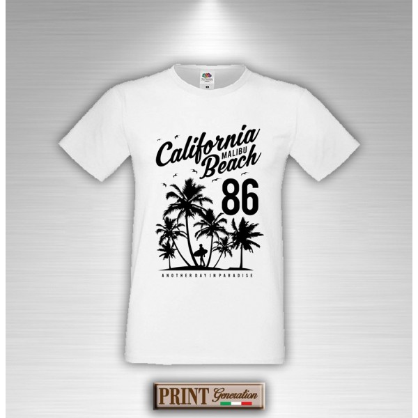 T-Shirt - CALIFORNIA MALIBU BEACH