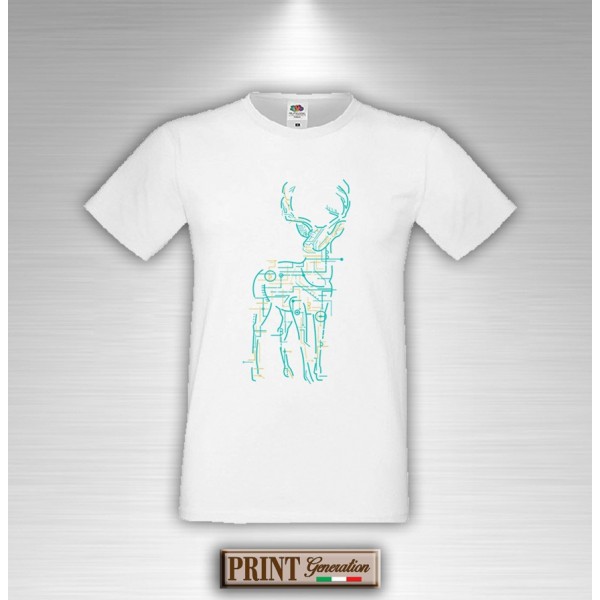 T-Shirt - ELECTRIC DEER - CERVO ELETTRICO