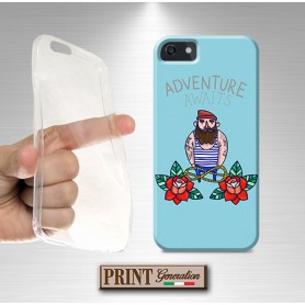 Cover - 'ADVENTURE' marinaio tattoo azzurro IPHONE