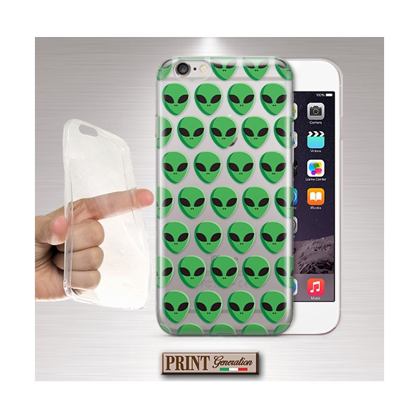 Cover - 'ALIEN pattern trasparente' carino alieno SAMSUNG