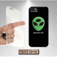 Cover - 'ALIEN spaced out' alieno carino verde dark SAMSUNG