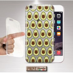 Cover - 'Avocatdo pattern' frutta gatto carino TRASPARENTE avocado SAMSUNG