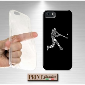 Cover - 'BASEBALL elements solid' sports palla bat baseball elementi nera SAMSUNG