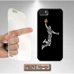 Cover - 'BASKETBALL elements solid' basket ball sports passione elementi nera SAMSUNG