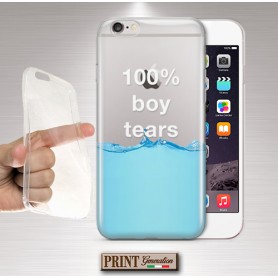 Cover - 'BOY TEARS' EFFETTO LIQUIDO LACRIME DIVERTENTE TRASPARENTE TUMBLR AESTHETIC HUAWEI